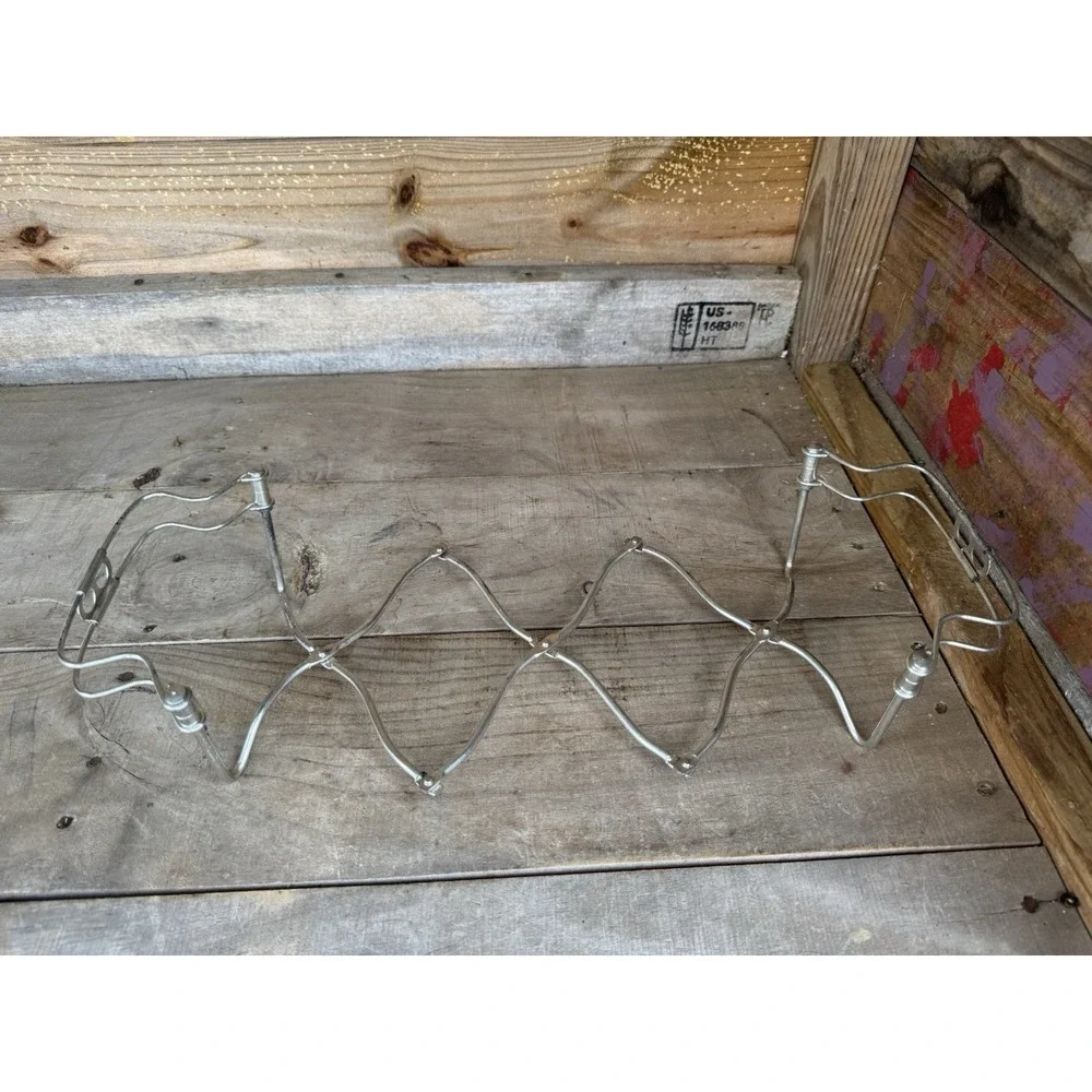 Vintage ROSTI Expandable Chrome Trivet Casserole Dish Holder - expands 8